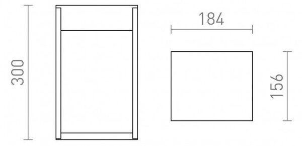 RED R14174 KING 30 stojanová antracitová 230V R7s 78mm 7W IP65 - RED - DESIGN RENDL
