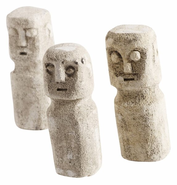 Kamenné sošky Raw sculptures set 3 ks Muubs