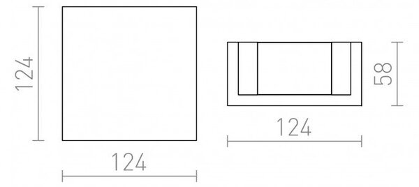 JACK LED nástěnná sádrová 230V/500mA 2x2W 3000K - RED - DESIGN RENDL