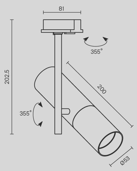 MAYTONI svítidlo pro kolejnicový systém Track lamps TR005-1-GU10-W