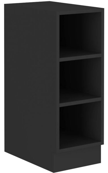 Dolní otevřená skříňka SAJU - šířka 30 cm, černá