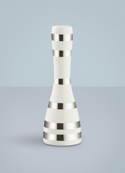 Keramický svícen Omaggio Silver 20 cm Kähler