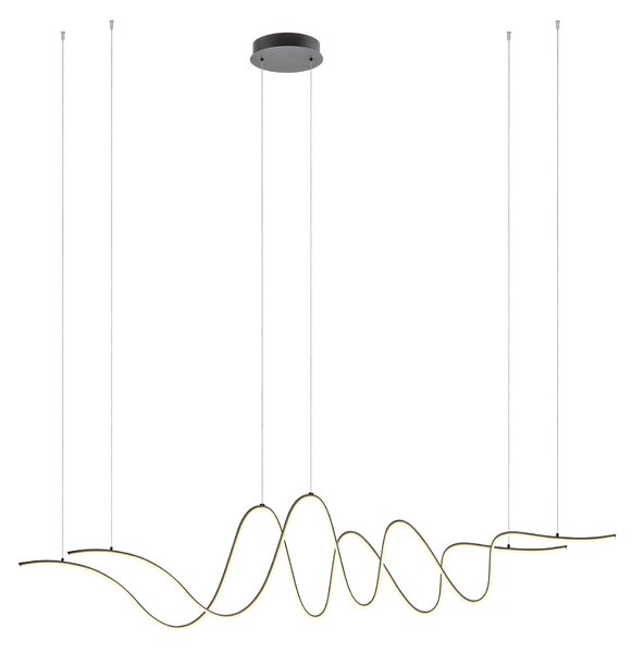 Redo Závěsné LED svítidlo IMPULS š: 1710mm, 68W Barva: Černá