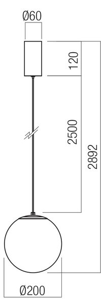 Redo Závěsné LED svítidlo IRIDES, 7W, Ø 200 mm Barva: Dichroická, Teplota světla: 3000K - teplá bílá