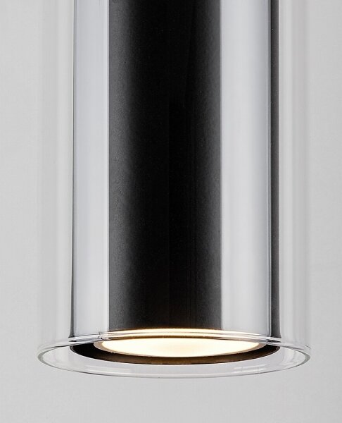 Rabalux 72047 - Lustr na lanku KALEVI 1xGU10/50W/230V čirá/černá