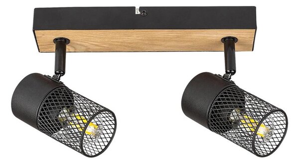 Rabalux 71152 - Bodové svítidlo METTA 2xE14/40W/230V dub