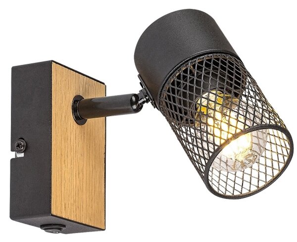 Rabalux 71151 - Nástěnné bodové svítidlo METTA 1xE14/40W/230V dub