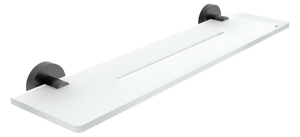 Nimco Unix Černá police do koupelny z plexiglass 50 cm UNC X450-90
