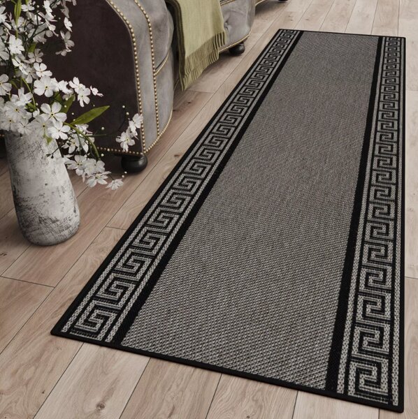 Makro Abra Běhoun venkovní Sisal CORDA 1016 1 515 černý krémový Šíře: 70 cm