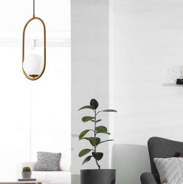Lustr na lanku AMBER 1xG9/5W/230V 140 cm
