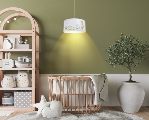 Dětský lustr na lanku SWEET DREAMS 1xE27/60W/230V pr. 30 cm