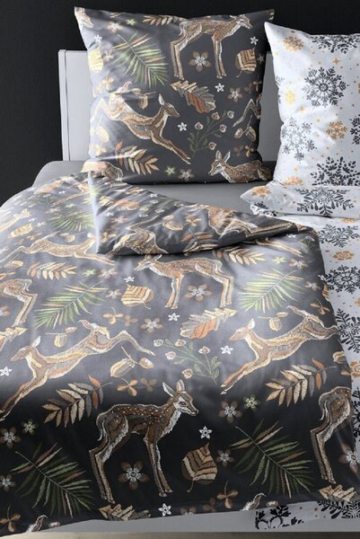Bierbaum povlečení flanelové 3745 Doe 140x200/70x90 cm