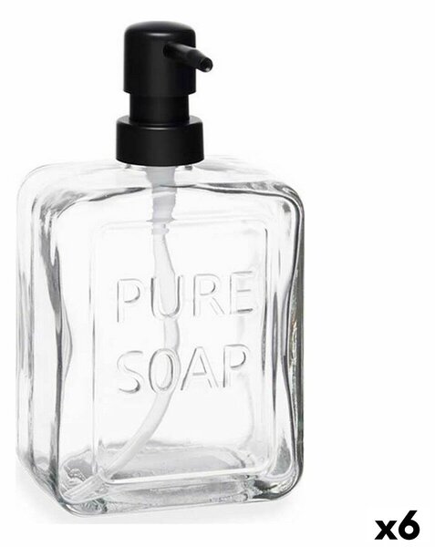 Berilo Dávkovač mýdla Pure Soap Sklo Transparentní Plastické 570 ml (6 kusů)