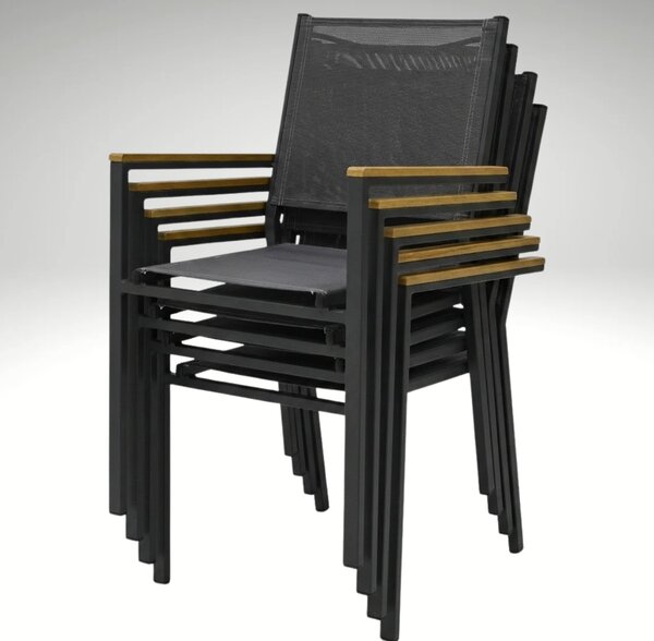 Vikio Zahradní jídelní set 150x90 pro 6 osob AZS155P-6 přírodní