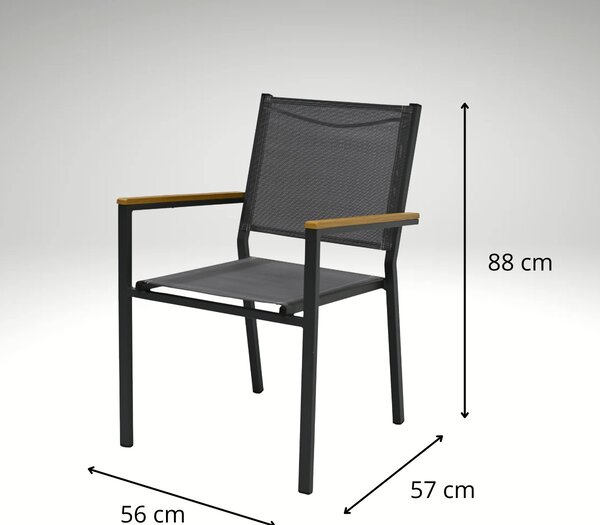 Vikio Zahradní jídelní set 150x90 pro 6 osob AZS155P-6 přírodní