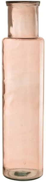 Růžová skleněná váza J-Line Dalen 75 cm