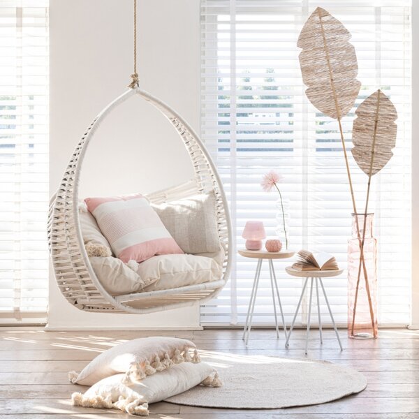 Růžová skleněná váza J-Line Dalen 75 cm