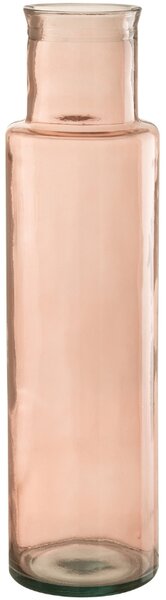 Růžová skleněná váza J-Line Dalen 54,5 cm