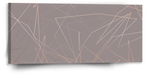 Sablio Obraz Trojúhelníková abstrakce - 110x50 cm