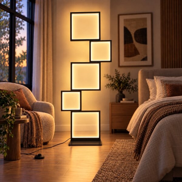BRILAGI - LED Stojací lampa SHIFT LED/36W/230V 4000K 123 cm černá