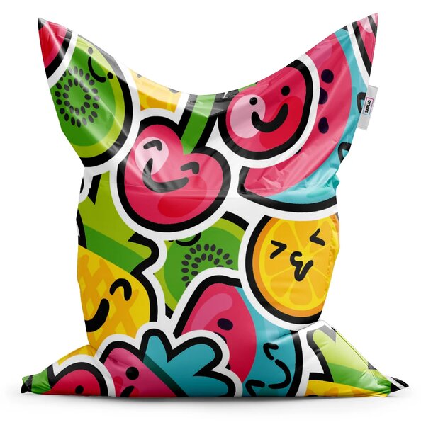 Sablio Sedací vak Classic Veselé ovoce - 150x100 cm