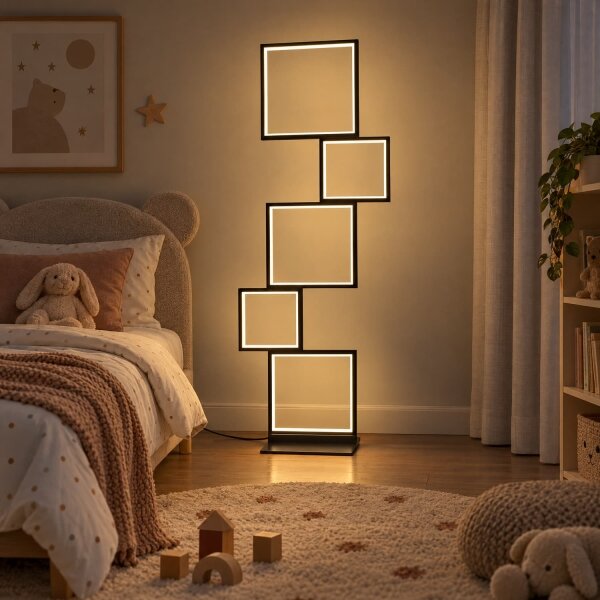 BRILAGI - LED Stojací lampa SHIFT LED/36W/230V 4000K 123 cm černá