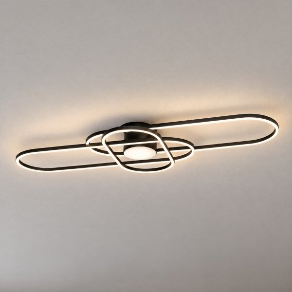 BRILAGI - LED Stm stropní svítidlo APOLLO LED/58W/230V 43,2x101,2 cm černá + DO