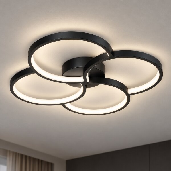 BRILAGI - LED Stropní svítidlo VELO LED/42W/230V 4000K pr. 52 cm černá
