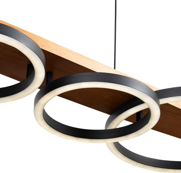 BRILAGI - LED Lustr na lanku PLANK LED/35W/230V 4000K 30x100 cm dřevo