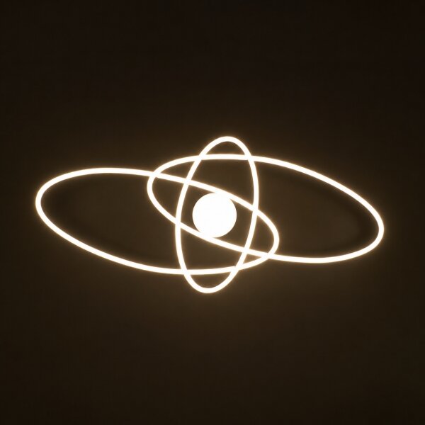 BRILAGI - LED Stm stropní svítidlo APOLLO LED/58W/230V 43,2x101,2 cm černá + DO