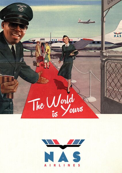 Ilustrace Nas Airlines, Ads Libitum / David Redon, (30 x 40 cm)
