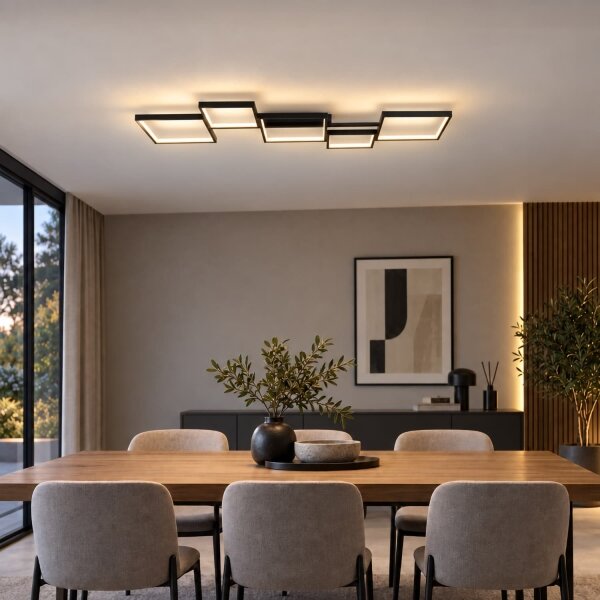 BRILAGI - LED Stropní svítidlo SHIFT LED/42W/230V 4000K 47,5x122 cm černá