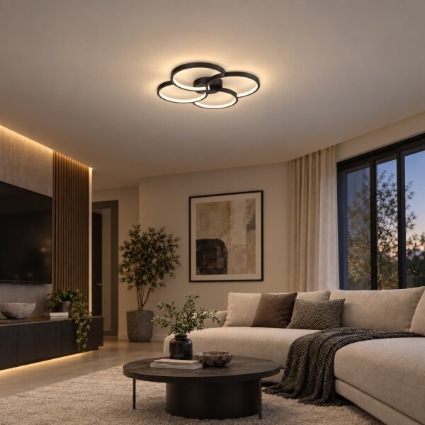 BRILAGI - LED Stropní svítidlo VELO LED/42W/230V 4000K pr. 52 cm černá