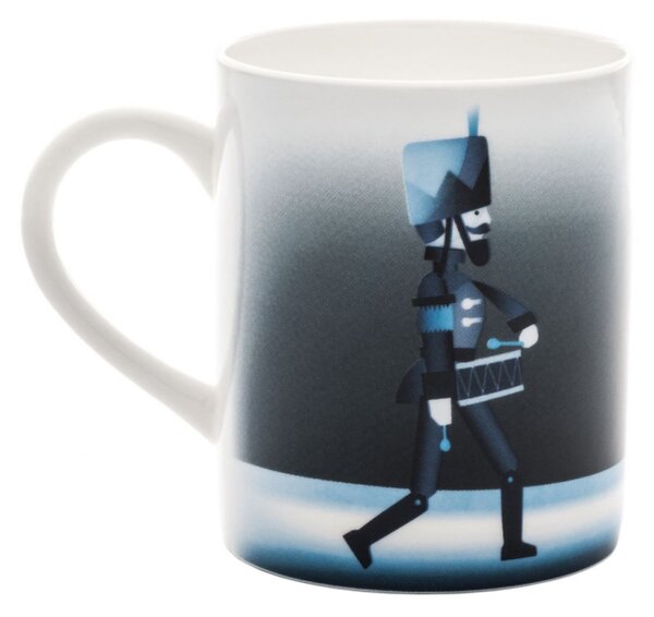Porcelánový hrnek Blue Christmas vojáček Alessi