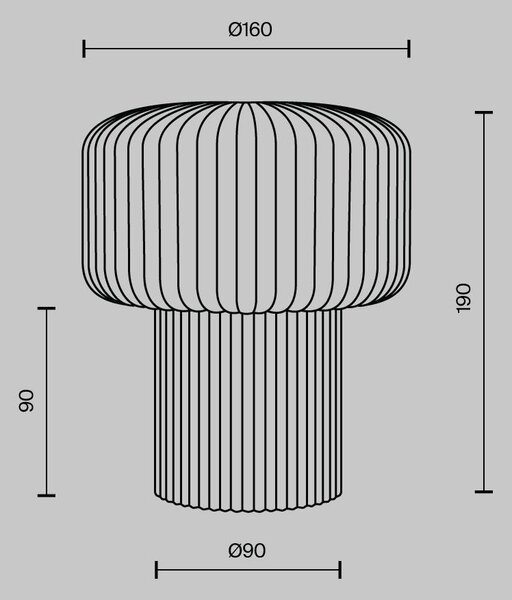 Stolní lampa Omaggio G9x1 28W MOD404TL-01BG - MAYTONI