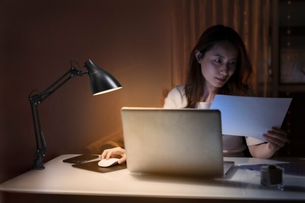 Ledvance - Stolní lampa s uchycením OFFICE LINE 1xE27/11W/230V černá