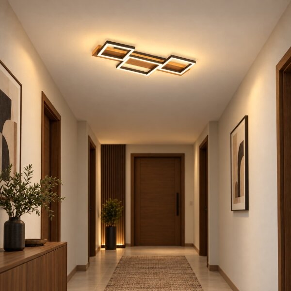 BRILAGI - LED Stropní svítidlo PLANK LED/30W/230V 4000K 34,5x65 cm dřevo
