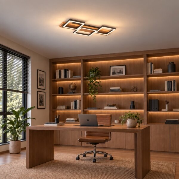 BRILAGI - LED Stropní svítidlo PLANK LED/30W/230V 4000K 34,5x65 cm dřevo