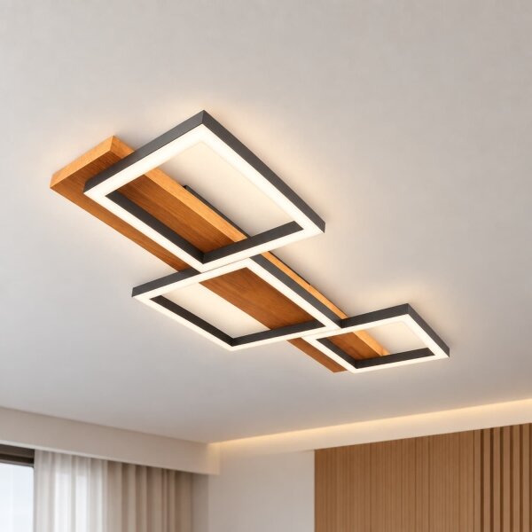 BRILAGI - LED Stropní svítidlo PLANK LED/30W/230V 4000K 34,5x65 cm dřevo