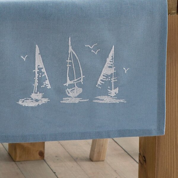 Bavlněný běhoun na stůl 32x220 cm Salcombe Boats – Catherine Lansfield
