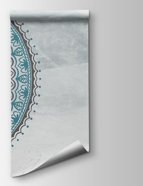Fototapeta Modrá a šedá mandala, Fototapety s texturou, Populární fototapety, u98495v2 - Tapeko.co.cz