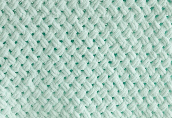 Deka Knittingly dětská - mint Ručně pletená deka 80/100