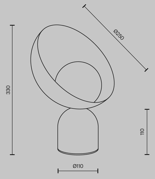 Stolní lampa TAVO G9x1 9W MOD453TL-01B - MAYTONI