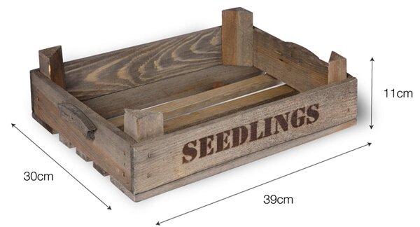 Dřevěná bedýnka Seedlings Garden Trading