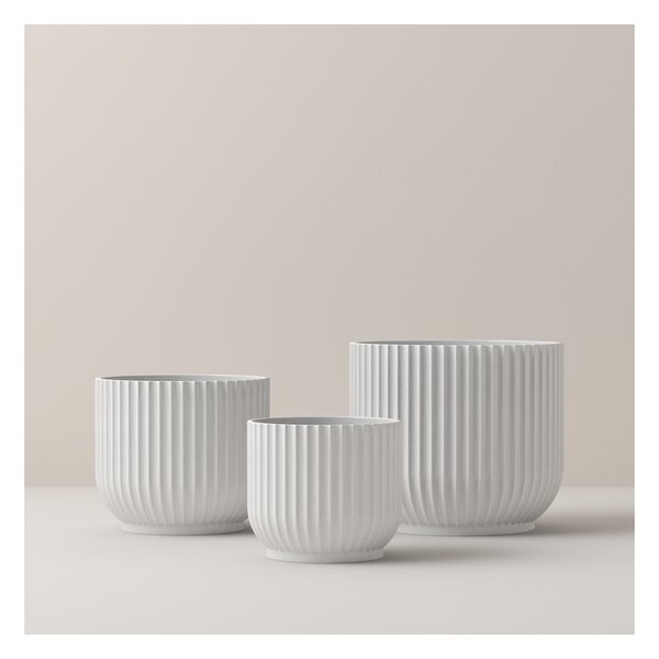 Porcelánový květináč Lyngby bílý - 10,5 cm Lyngby Porcelaen