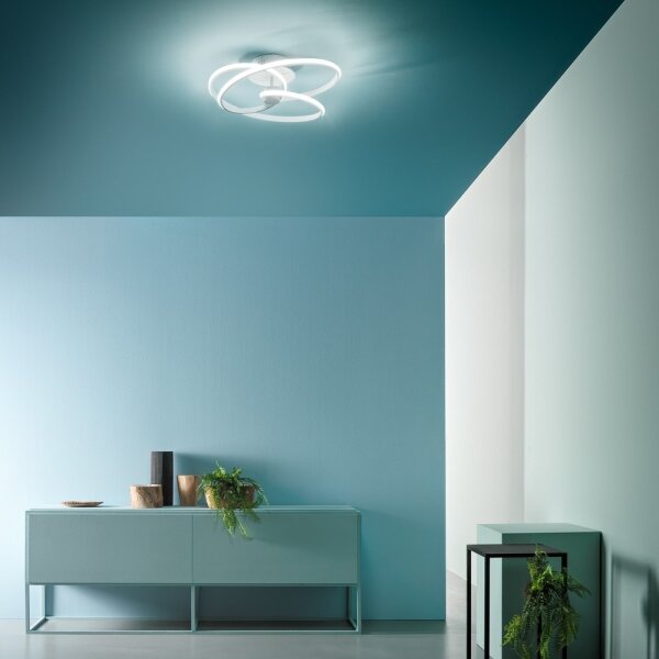 Gea Luce DIVA P P BIANCO- LED Stmívatelný přisazený lustr DIVA LED/42W/230V bílá