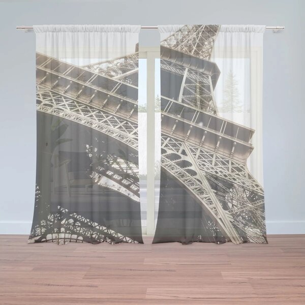 Sablio Záclony Eiffel Tower 6: 2ks 150x250cm