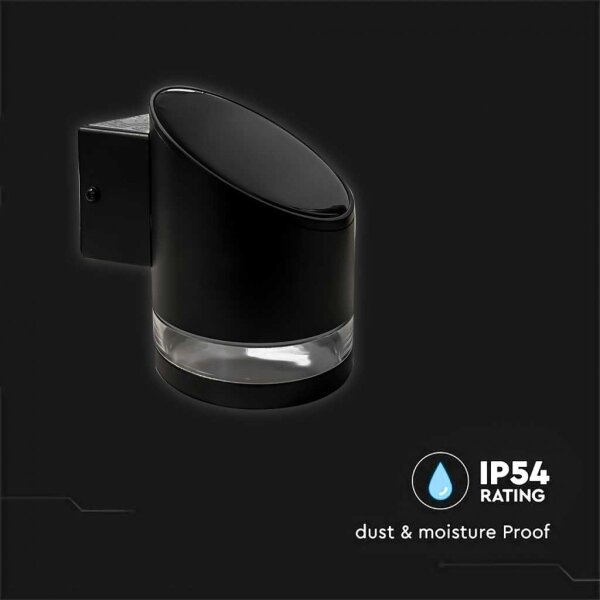 LED Venkovní solární nástěnné svítidlo LED/1W/3,7V 3000K IP54 1200 mAh černá