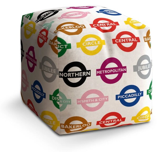 Sablio Taburet Cube Metro - 40x40x40 cm