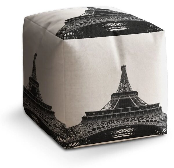 Sablio Taburet Cube Eiffel Tower 4 - 40x40x40 cm